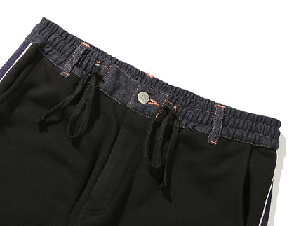 ベドインベド(BADINBAD) SIDE LINE PANTS_BLACK