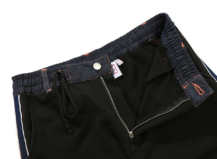 ベドインベド(BADINBAD) SIDE LINE PANTS_BLACK