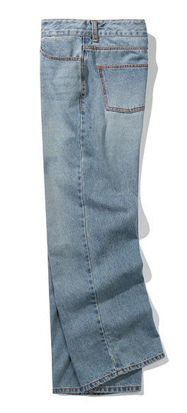 ベドインベド(BADINBAD) BEHIND LOGO DENIM PANTS_BLUE