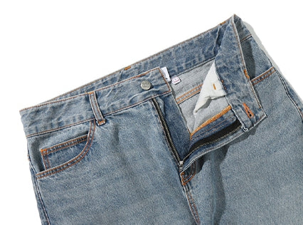 ベドインベド(BADINBAD) BEHIND LOGO DENIM PANTS_BLUE