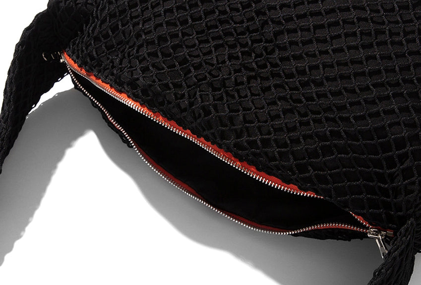 ベドインベド(BADINBAD) NET UTILITY CROSS BAG_BLACK