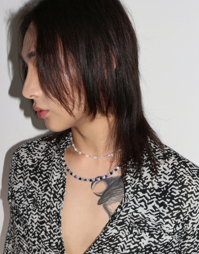 BLACKPURPLE (ブラックパープル) Baby Pearl Necklace