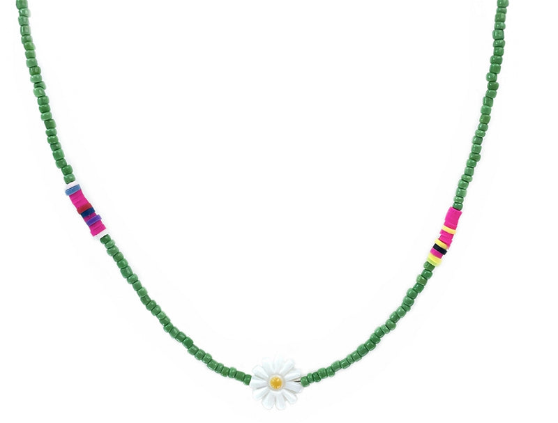 BLACKPURPLE (ブラックパープル) Noted flower Necklace