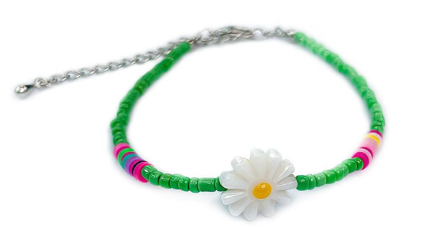 BLACKPURPLE (ブラックパープル) Noted flower Bracelet