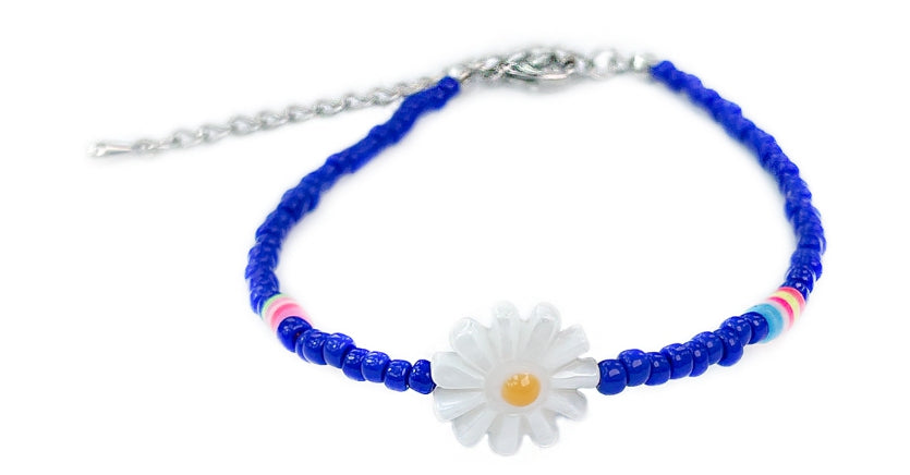 BLACKPURPLE (ブラックパープル) Noted flower Bracelet