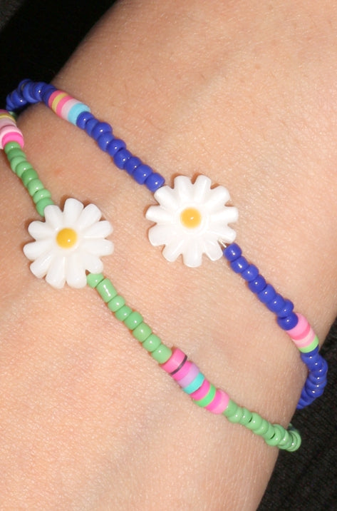 BLACKPURPLE (ブラックパープル) Noted flower Bracelet