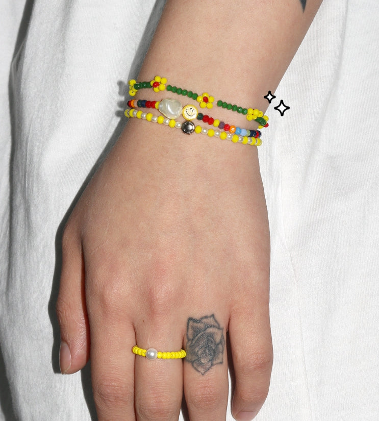 BLACKPURPLE (ブラックパープル) Smile Rainbow Pop Bracelet