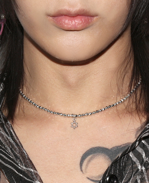 BLACKPURPLE (ブラックパープル) Silver Ball Pendant Necklace