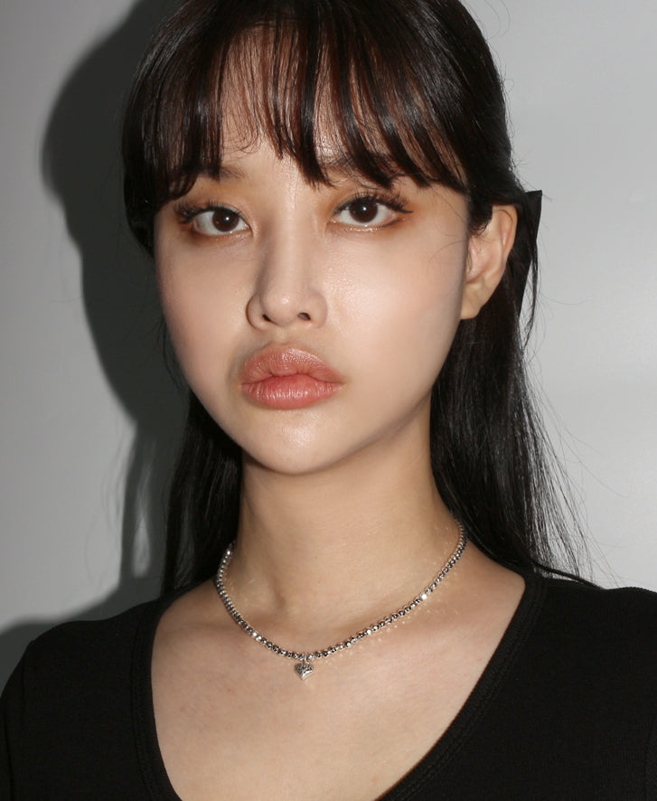 BLACKPURPLE (ブラックパープル) Silver Ball Pendant Necklace