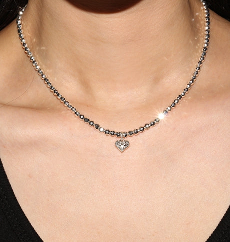 BLACKPURPLE (ブラックパープル) Silver Ball Pendant Necklace