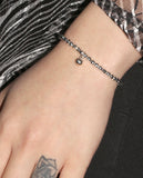 BLACKPURPLE (ブラックパープル) Silver Ball Pendant Bracelet