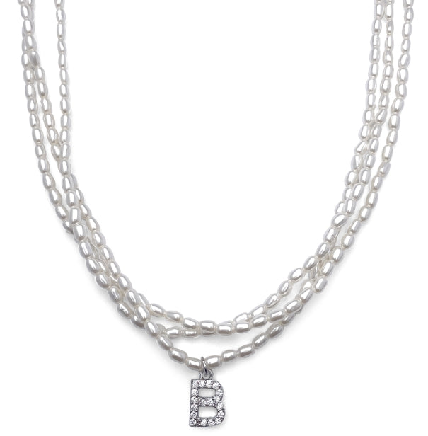 BLACKPURPLE (ブラックパープル) Petit B Pearl Layered Necklace