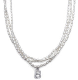 BLACKPURPLE (ブラックパープル) Petit B Pearl Layered Necklace