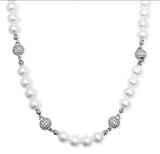 BLACKPURPLE (ブラックパープル) Yeriel Pearl Ball Cubic Necklace