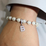 BLACKPURPLE (ブラックパープル) 8mm Little Pearl Ball Chain Bracelet