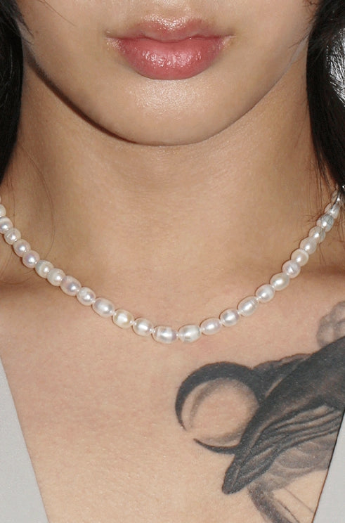 BLACKPURPLE (ブラックパープル) onlyone freshwater pearl necklace