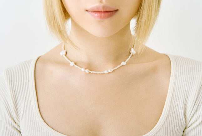 オルモストブルー(Almost Blue) BUTTERFLY PEARL NECKLACE