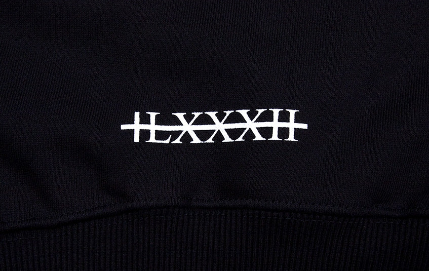 ブラックブロンド(BLACKBLOND) BBD Rainbow Graffiti Logo Number Hoodie (Black)