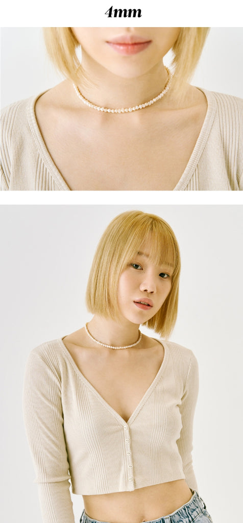オルモストブルー(Almost Blue) NATURAL PEARL NECKLACE