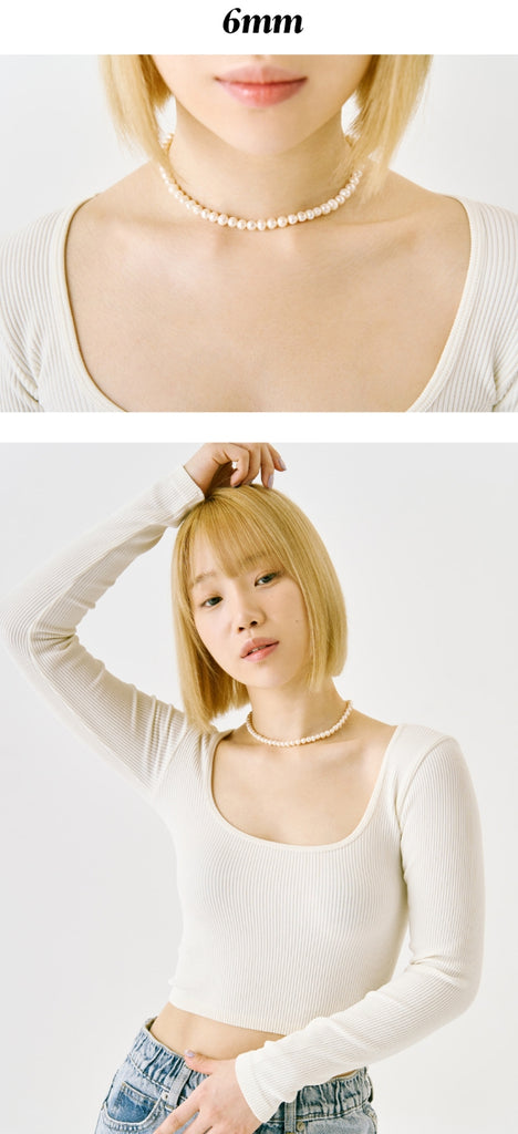 オルモストブルー(Almost Blue) NATURAL PEARL NECKLACE