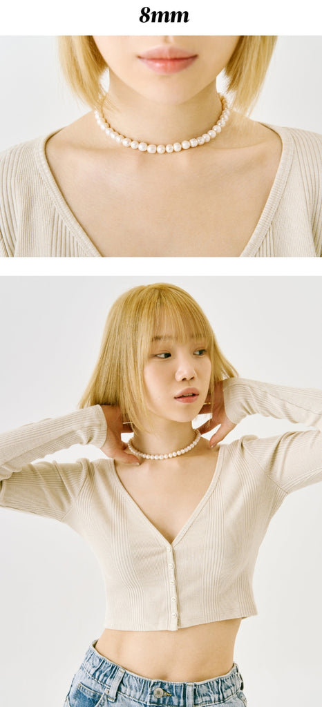 オルモストブルー(Almost Blue) NATURAL PEARL NECKLACE