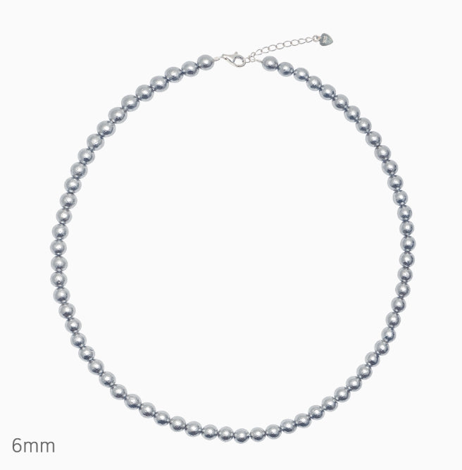 オルモストブルー(Almost Blue) GRAY COTTON PEARL NECKLACE