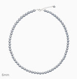 オルモストブルー(Almost Blue) GRAY COTTON PEARL NECKLACE