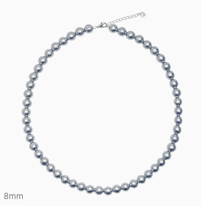 オルモストブルー(Almost Blue) GRAY COTTON PEARL NECKLACE