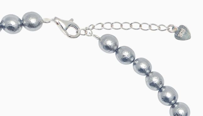 オルモストブルー(Almost Blue) GRAY COTTON PEARL NECKLACE