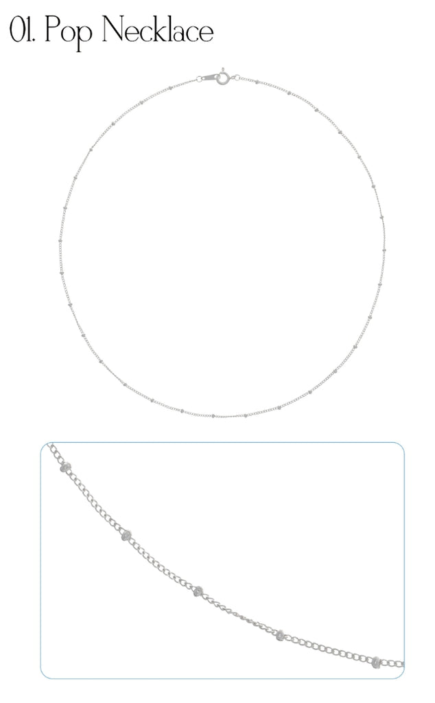 オルモストブルー(Almost Blue) 92.5 SILVER THREAD NECKLACE