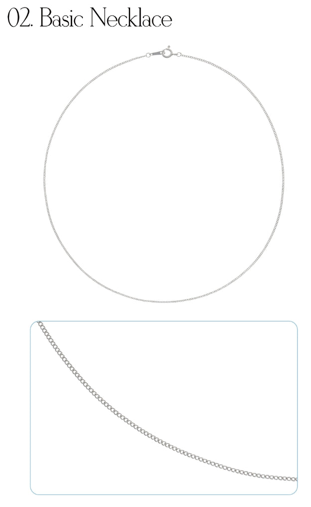 オルモストブルー(Almost Blue) 92.5 SILVER THREAD NECKLACE