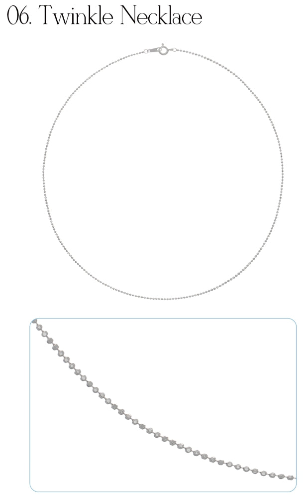 オルモストブルー(Almost Blue) 92.5 SILVER THREAD NECKLACE