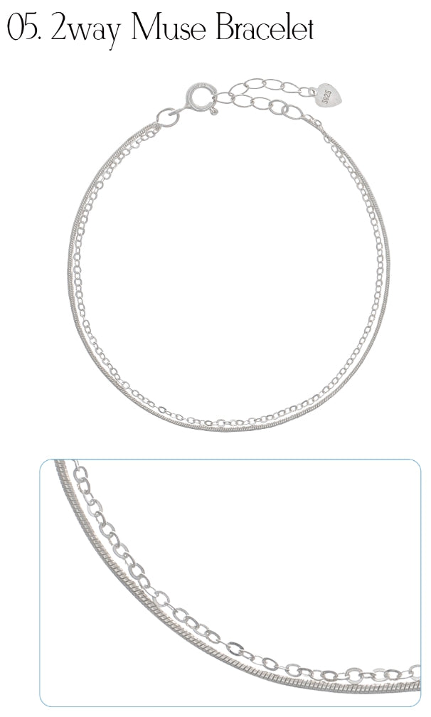 オルモストブルー(Almost Blue) 92.5 SILVER THREAD BRACELET