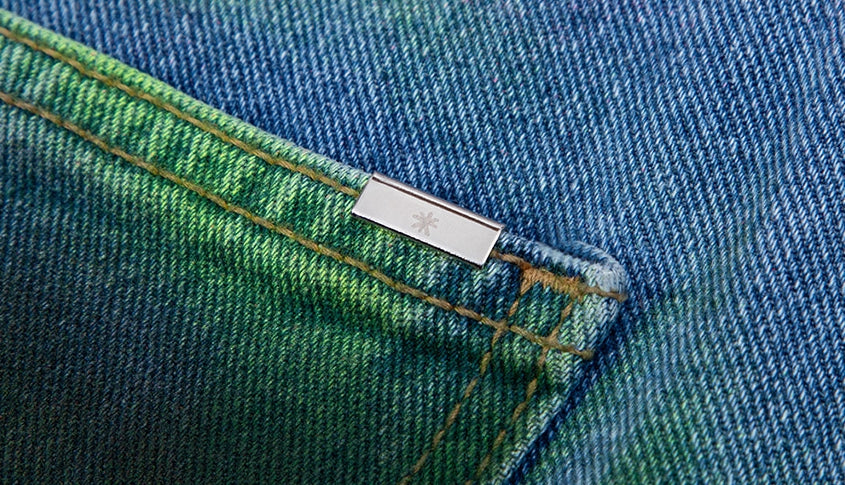 ブラックブロンド(BLACKBLOND) BBD Sprayed Custom Denim Pants (Blue)