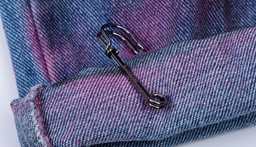 ブラックブロンド(BLACKBLOND) BBD Sprayed Custom Denim Pants (Blue)