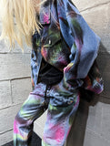ブラックブロンド(BLACKBLOND) BBD Sprayed Custom Denim Pants (Blue)