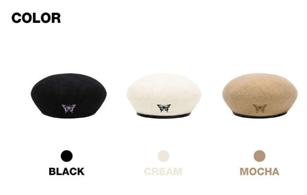 オルモストブルー(Almost Blue) BUTTERFLY BERET