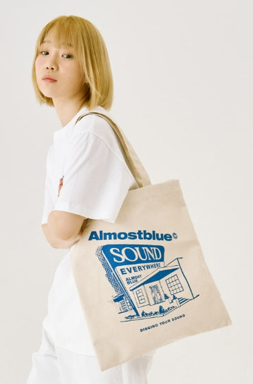オルモストブルー(Almost Blue) SOUND GRAPHIC 2WAY ECO BAG