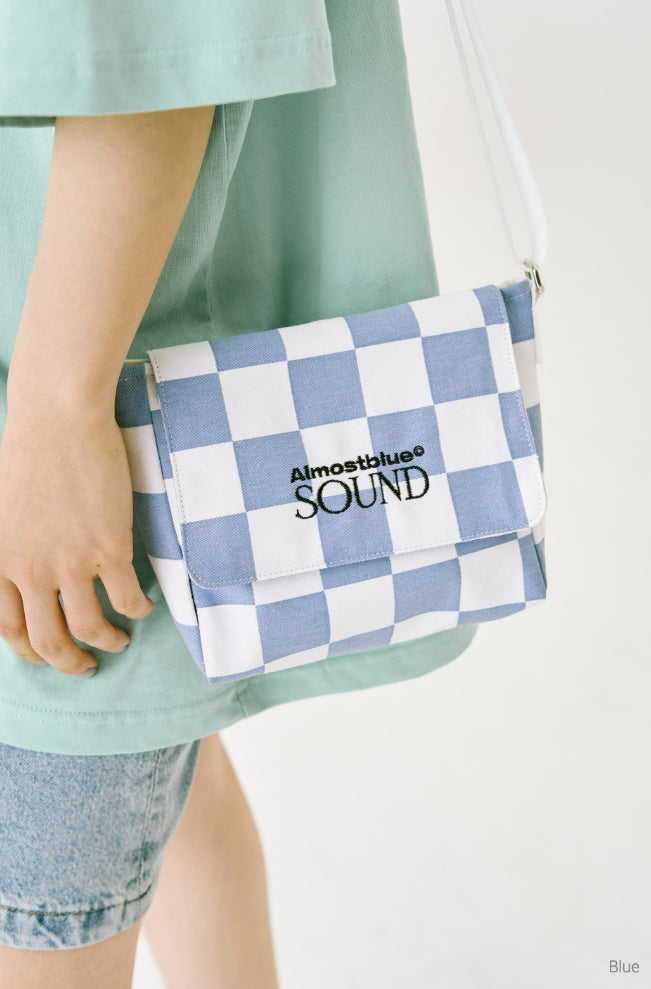 オルモストブルー(Almost Blue) CHECKERBOARD MINI CROSS BAG