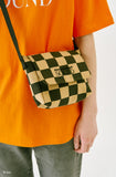 オルモストブルー(Almost Blue) CHECKERBOARD MINI CROSS BAG