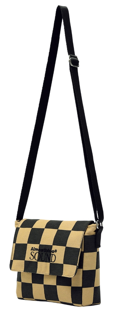 オルモストブルー(Almost Blue) CHECKERBOARD MINI CROSS BAG