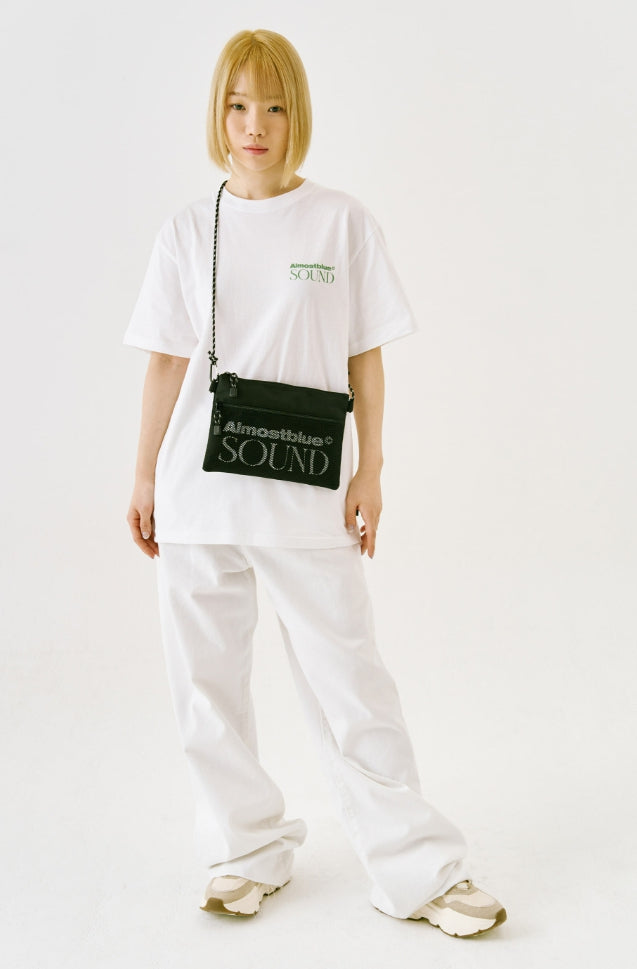 オルモストブルー(Almost Blue) SOUND LOGO SACOCHE BAG
