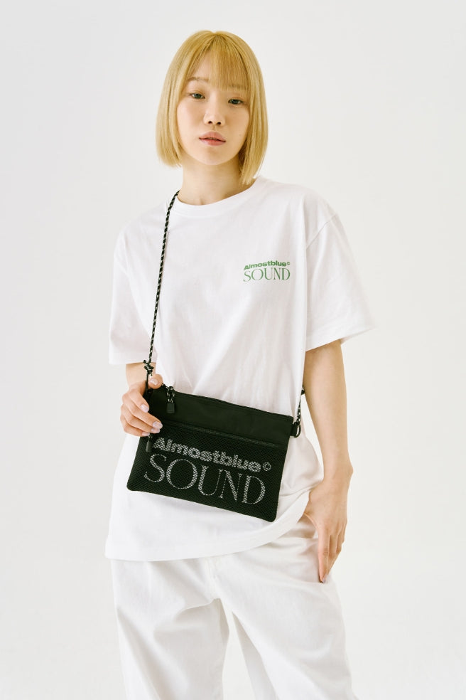 オルモストブルー(Almost Blue) SOUND LOGO SACOCHE BAG