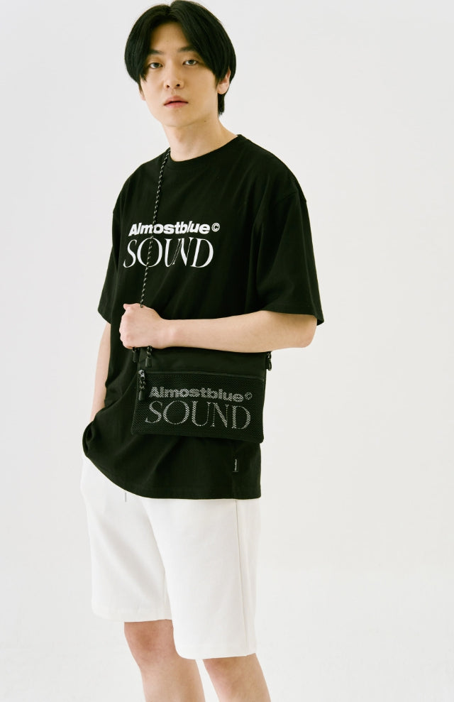 オルモストブルー(Almost Blue) SOUND LOGO SACOCHE BAG