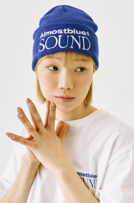 オルモストブルー(Almost Blue) SOUND LOGO BEANIE