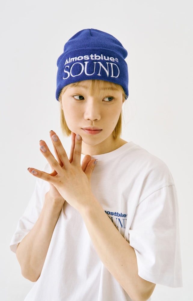 オルモストブルー(Almost Blue) SOUND LOGO BEANIE