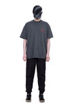 ブラックブロンド(BLACKBLOND) BBD Classic Smile Logo Pigment T-Shirt (Charcoal)