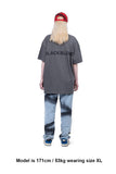 ブラックブロンド(BLACKBLOND) BBD Classic Smile Logo Pigment T-Shirt (Gray)