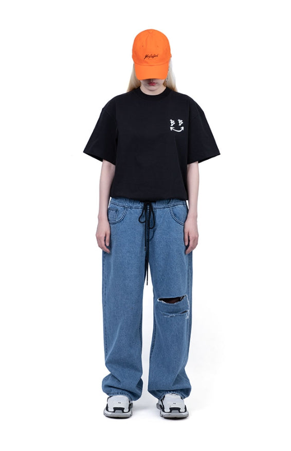 ブラックブロンド(BLACKBLOND) BBD Classic Smile Logo T-Shirt (Black)