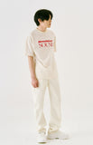 オルモストブルー(Almost Blue) ALMOSTBLUE SOUND LOGO T-SHIRT - IVORY